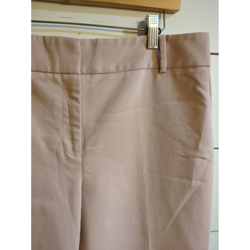 Chaus NY women's size 12 cotton spandex blend pant champagne Rose fall career